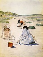 On the Beach, Shinnecock, 1895, chase