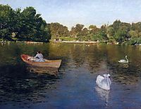 On the Lake, Central Park, 1890, chase