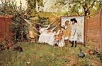 The Open Air Breakfast, 1888, chase