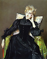 Seated Woman in Black Dress, 1890, chase