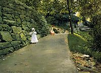 In the Park a By­Path, 1890, chase