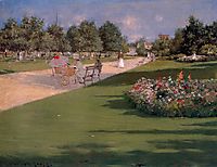 Tompkins Park, Brooklyn, 1887, chase