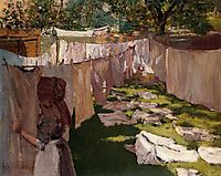 Wash Day A Back Yard Reminiscence of Brooklyn, 1886, chase
