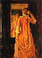 Young Woman Before a Mirror, 18, chase