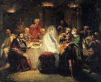 Macbeth apercevant le spectre de Banco, 1854, chasseriau