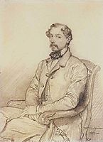 Portrait of Comte Oscar de Ranchicourt, 1853, chasseriau