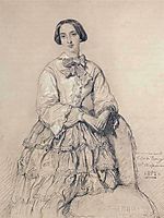 Portrait of Comtesse du Magnoncourt, ne Mary de Tracy, 1852, chasseriau