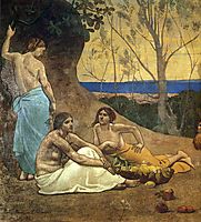 The Happy Land (detail), 1882, chavannes