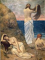 Young Girls on the Edge of the Sea, 1879, chavannes