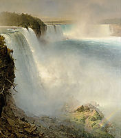 Niagara Falls, from the American Side, 1867, church