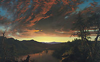 Twilight in the Wilderness, 1860, church