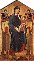 Madonna Enthroned with the Child and Two Angels, 1280, cimabue
