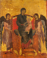 The Virgin and Child Enthroned with Two Angels, cimabue