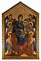 The Virgin and Child in Majesty surrounded by Six Angels, c.1270, cimabue
