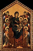 Virgin Enthroned with Angels, 1295, cimabue