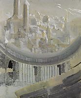 The city, 1908, ciurlionis