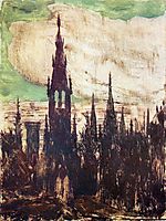 City (Towers), 1906, ciurlionis