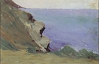 Cliff by the sea, 1905, ciurlionis
