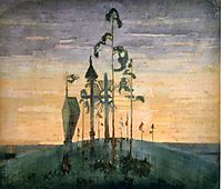 Graveyard Motif , 1909, ciurlionis
