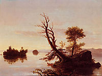 American Lake Scene, 1844, cole