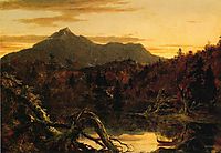 Autumn Twilight View of Copway Peak (Mount Chocorua, New Hampshire), 1834, cole