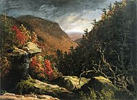 The Clove, Catskills (Double impact), 1827, cole