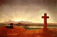 Cross at Sunset, 1848, cole