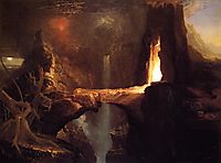 Expulsion. Moon and Firelight, c.1828, cole