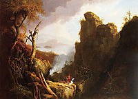 Indian Sacrifice, 1827, cole