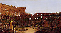 Interior of the Colosseum, Rome, 1832, cole
