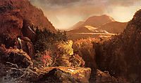 Landscape with Figures A Scene from The Last of the Mohicans , 1826, cole