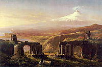 Mount Aetna from Taormina, 1844, cole