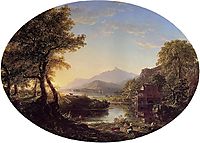The Old Mill at Sunset, 1844, cole