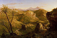The Vale and Temple of Segesta, Sicily, 1844, cole