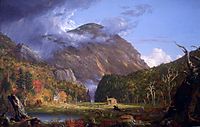 A View of the Mountain Pass Called the Notch of the White Mountains (Crawford Notch), 1839, cole
