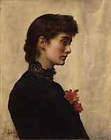 The Artist-s Wife, Marion Collier (née Huxley), collier