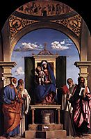Madonna and Child Enthroned with Saints, c.1496, conegliano