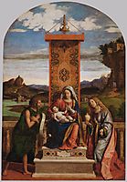 Madonna and Child with St. John the Baptist and Mary Magdalene , c.1512, conegliano