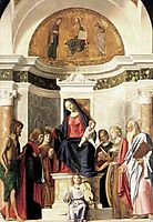 Madonna Enthroned with the Child, conegliano