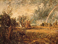 Cottage, Rainbow, Mill, c.1837, constable