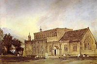 East Bergholt Church, 1811, constable