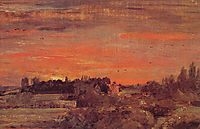 East Bergholt Rectory, 1810, constable