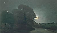 The edge of a Heath by moonlight, 1810, constable
