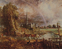Salisbury Cathedral From the Meadows, 1831, constable