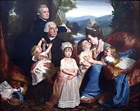 Portrait of Familie Copley, 1776, copley