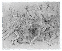 Sailors Maneuvering a Cannon, 1810, copley
