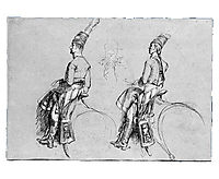 Two Equestrian Figures, 1813, copley
