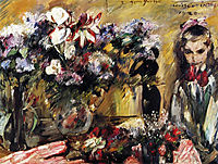 Flowers and Wilhelmine, 1920, corinth