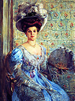 Portrait of Eleonore von Wilke, Countess Finkh, 1907, corinth