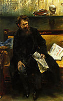 Portrait of the Poet Peter Hille, 1902, corinth